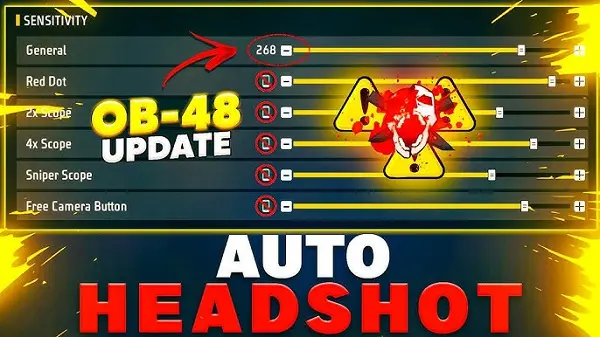 Free Fire HUD layout screenshot